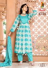 Icoin By Master Naira Cut Two Tone Printed Kurti Bottom With Dupatta
